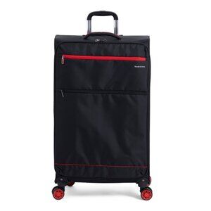 TRAVELERS CHOICE BLACK/RED 31in Lassen Softside Spinner
